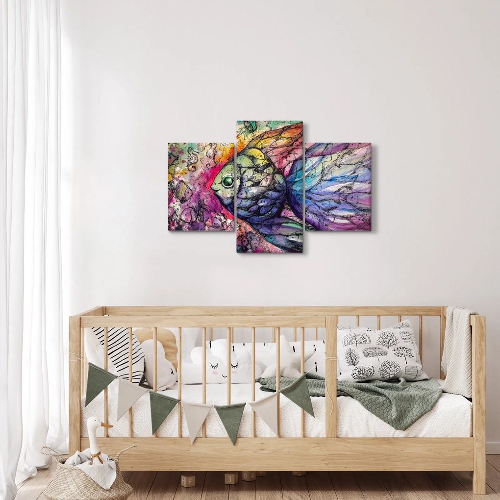 Obraz - Farebná rybička (90x60 cm)