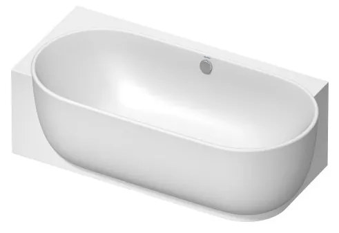 Duravit Luv - Vaňa do ľavého rohu 1850x950 mm s panelom a podstavcom, biela 700431000000000