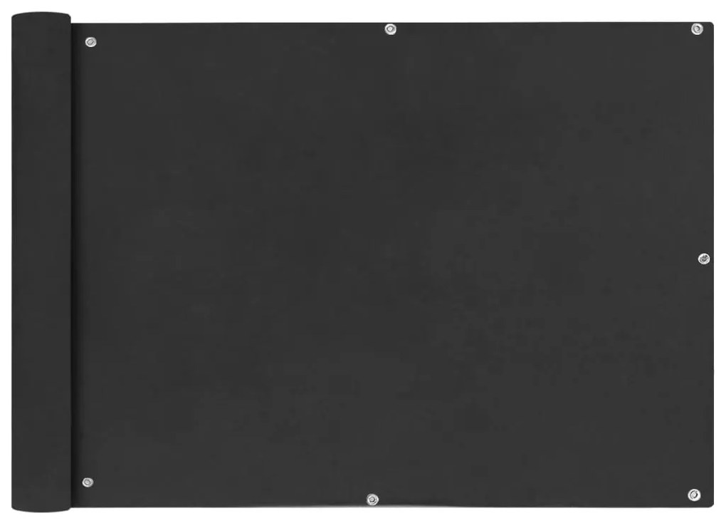 vidaXL Balkónová markíza z oxfordskej látky, 75x400 cm, antracitová