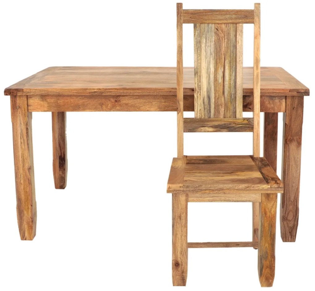 furniture-nabytek.cz - Malý jedálenský set pre 4 osoby z mangového dreva