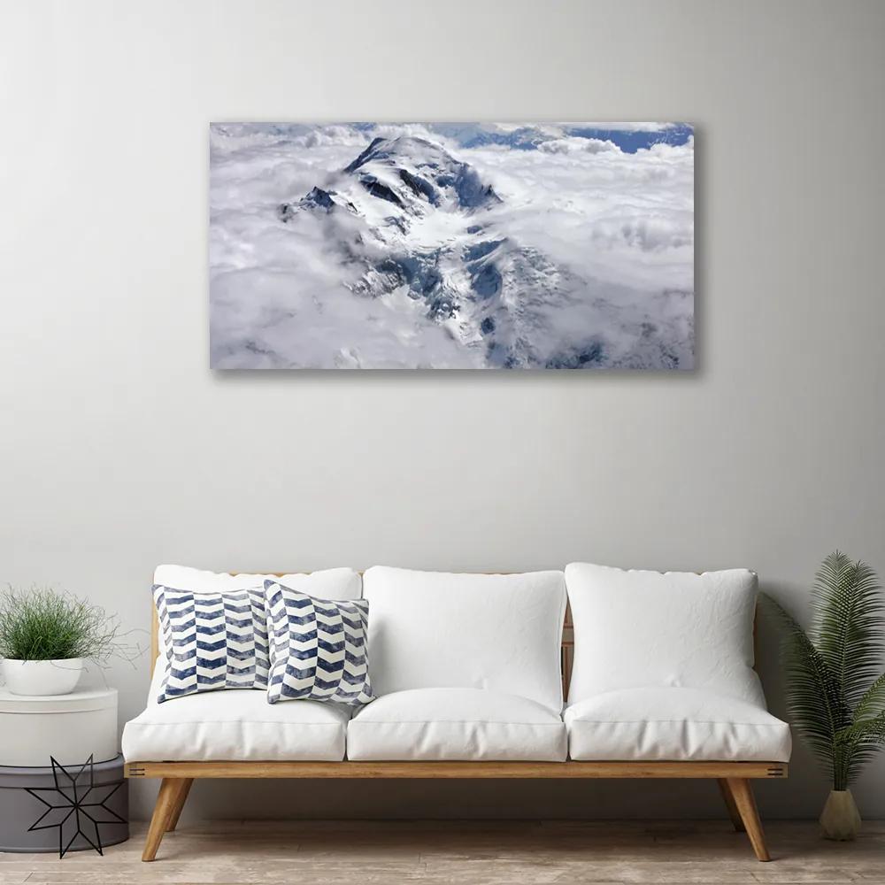 Obraz na plátne Hora hmla krajina 120x60 cm