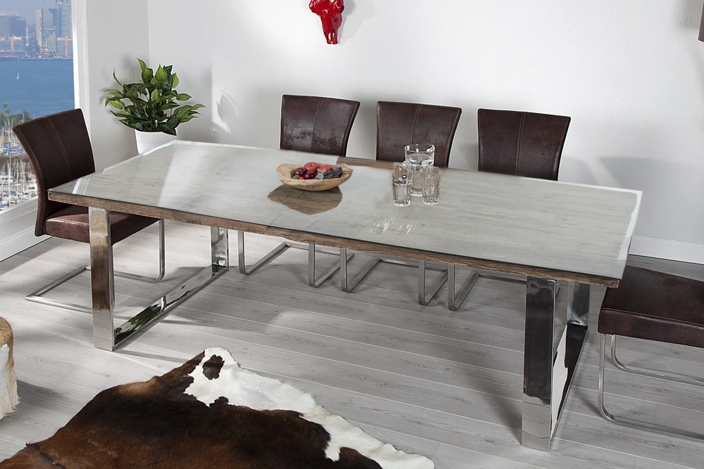 Bighome - Jedálenský stôl BARACUDA 180 cm - hnedá
