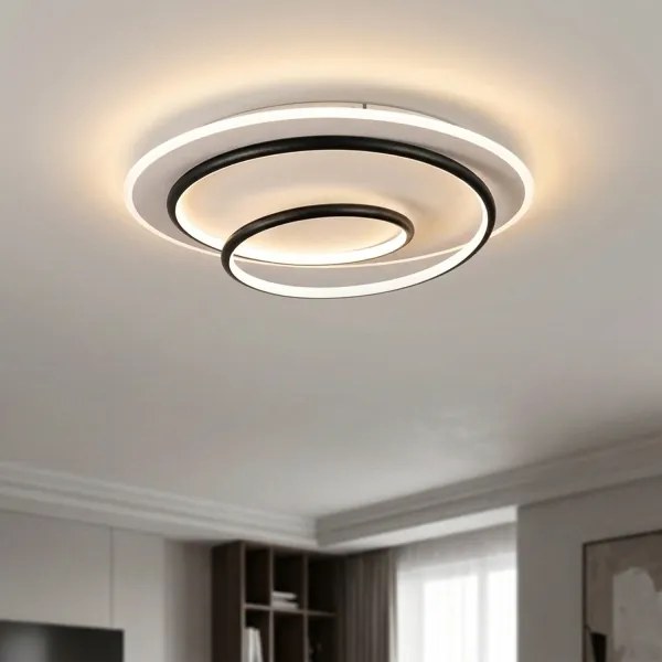 BRILAGI - stmievateľné LED stropné svietidlo FLARE LED/70W/230V, priemer 50 cm, biela/čierna + diaľkové ovládanie