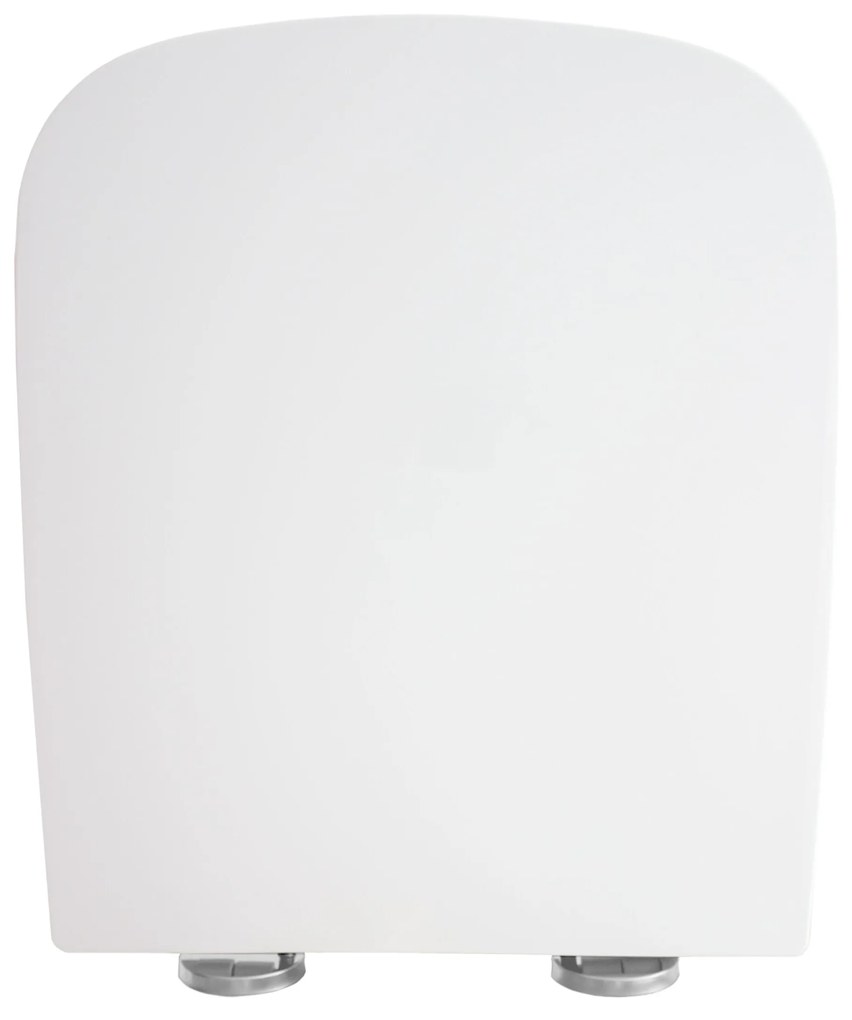Gamma Viana, toaletná WC doska s pomalým zatváraním, duroplast, EasyClean, biela lesklá, GMA-D6