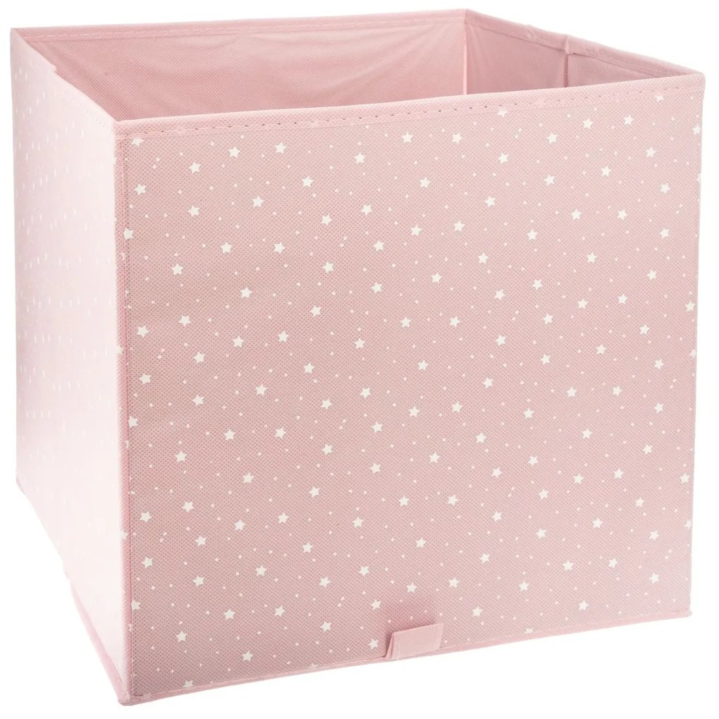 Úložný box Stars, 29x29x29 cm, ružová