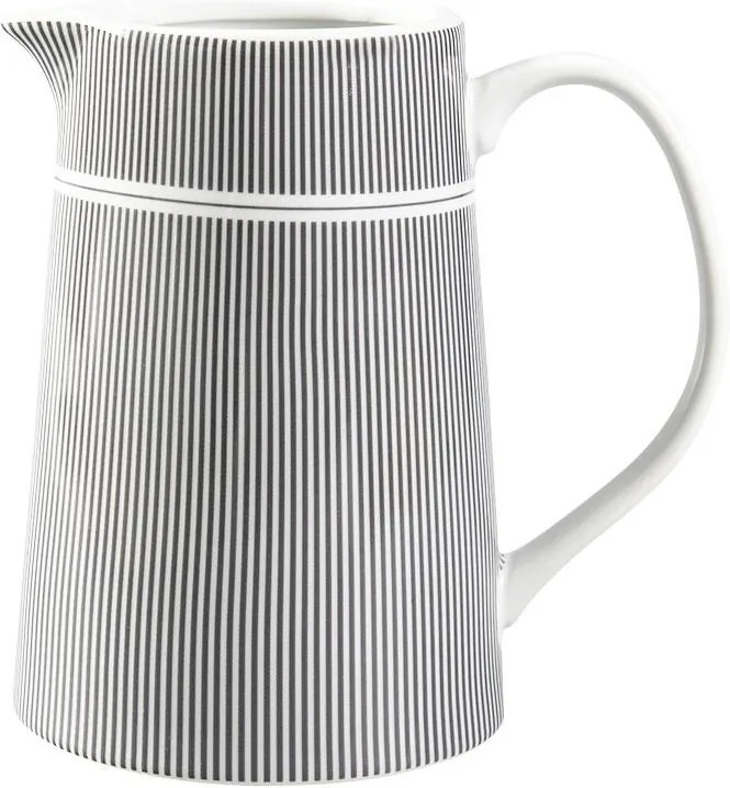 Krasilnikoff Porcelánová kanvica Grey Stripes