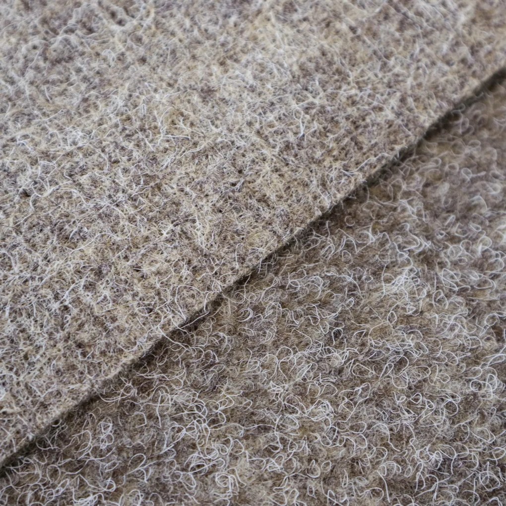 AKCIA: 100x240 cm Metrážny koberec Santana 12 piesková s podkladom resine, záťažový, šíře, béžová, resine, chodba / predsieň