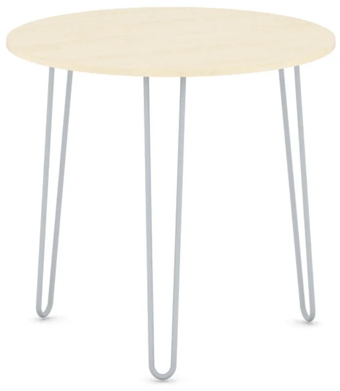 Okrúhly jedálenský stôl SPIDER, priemer 800 mm, sivo-strieborná podnož, doska grafitová