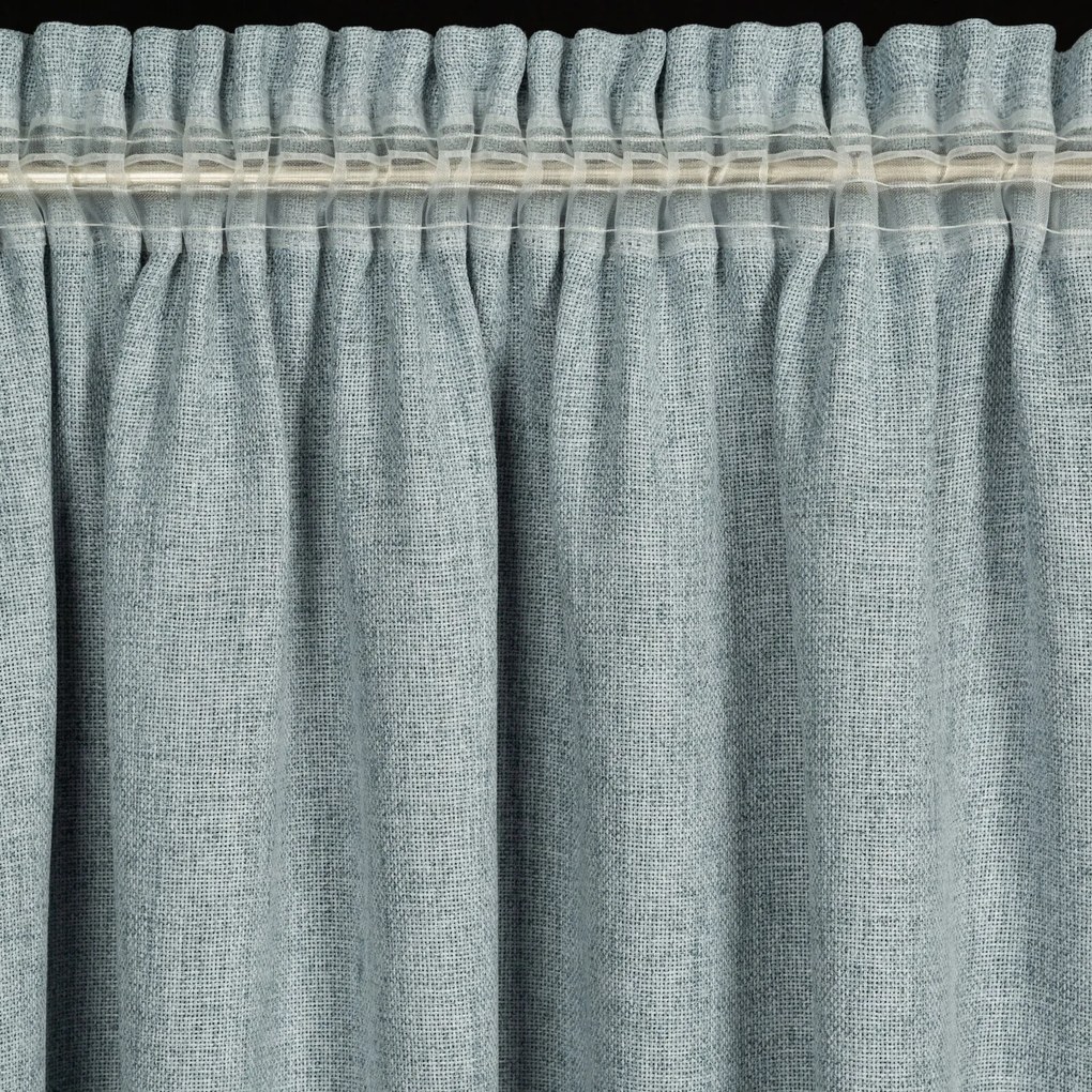 ZÁVES NA PÁSKE JULA2 140X270 CM SVETLOMODRÁ