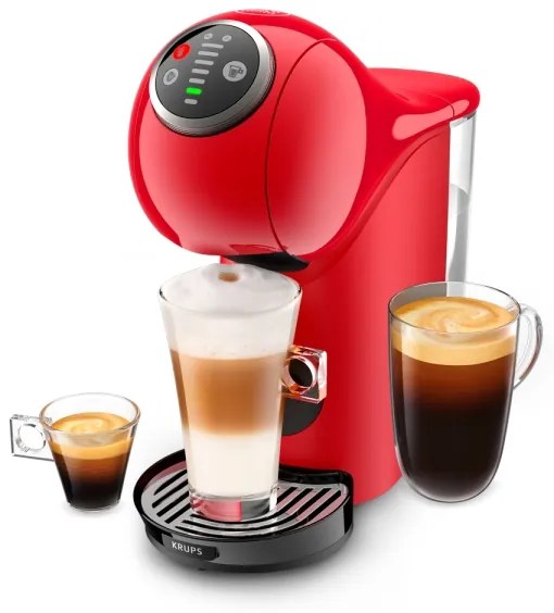 Krups - Kávovar na kapsule NESCAFÉ DOLCE GUSTO GENIO S PLUS 1500W červená