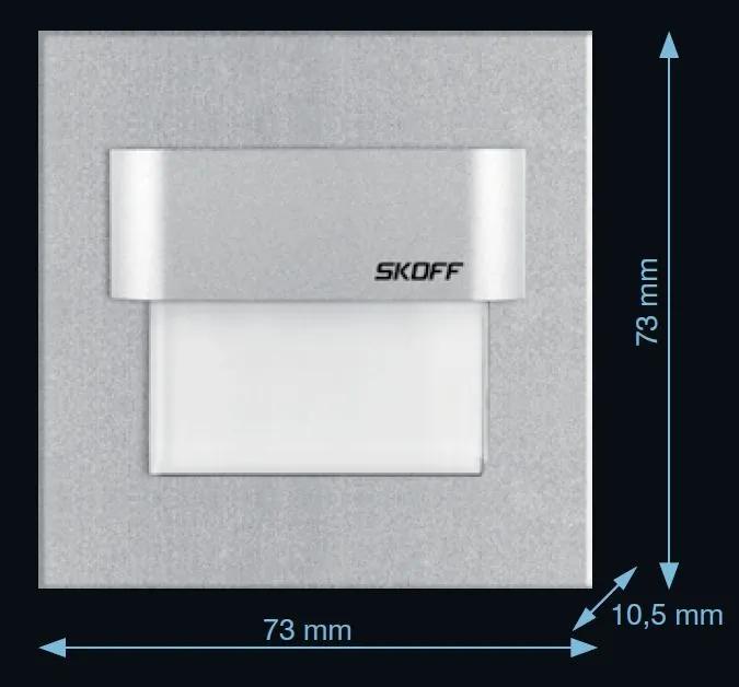 LED nástenné svietidlo Skoff Salsa matná mosadz teplá biela IP20 ML-SAL-M-H