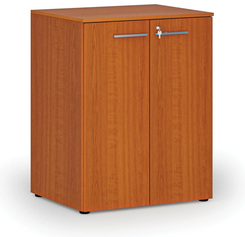 Kancelárska skriňa s dverami PRIMO WOOD, 2 police, 800 x 640 x 1027 mm, čerešňa