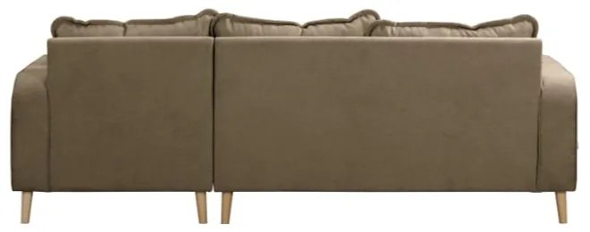 Svetlohnedá rohová pohovka (pravý roh) Beata - Ropez