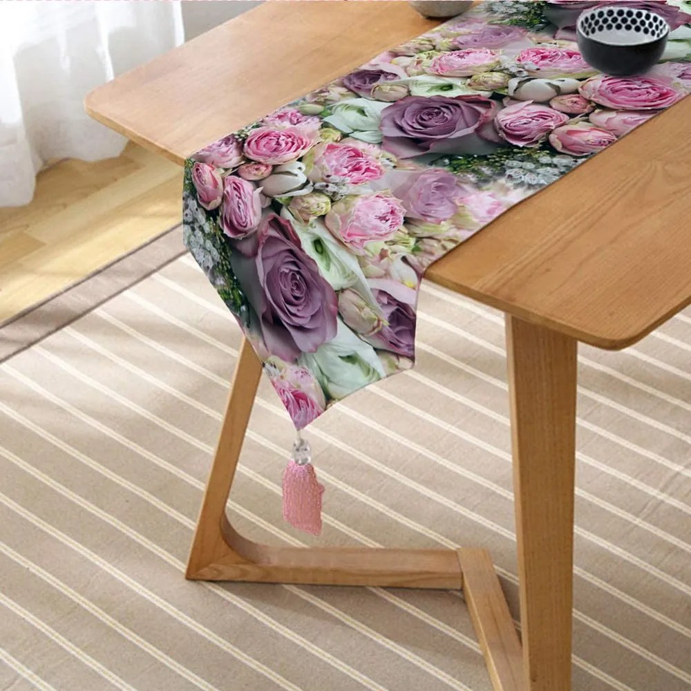 Behúň na stôl 45x140 cm Roses – Mila Home