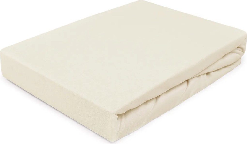 JERSEY PRESTIERADLO PREMIUM 180X200 CM PRÍRODNÁ