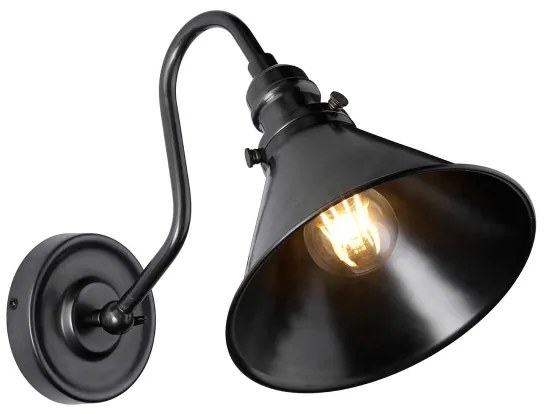 Elstead PV1-OB - Nástenné svietidlo PROVENCE 1xE27/60W/230V čierna