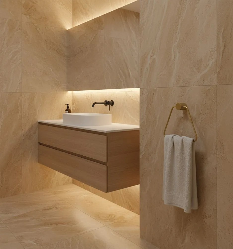 Rea Tomi, vešiak na uterák, zlatá matná, REA-88079