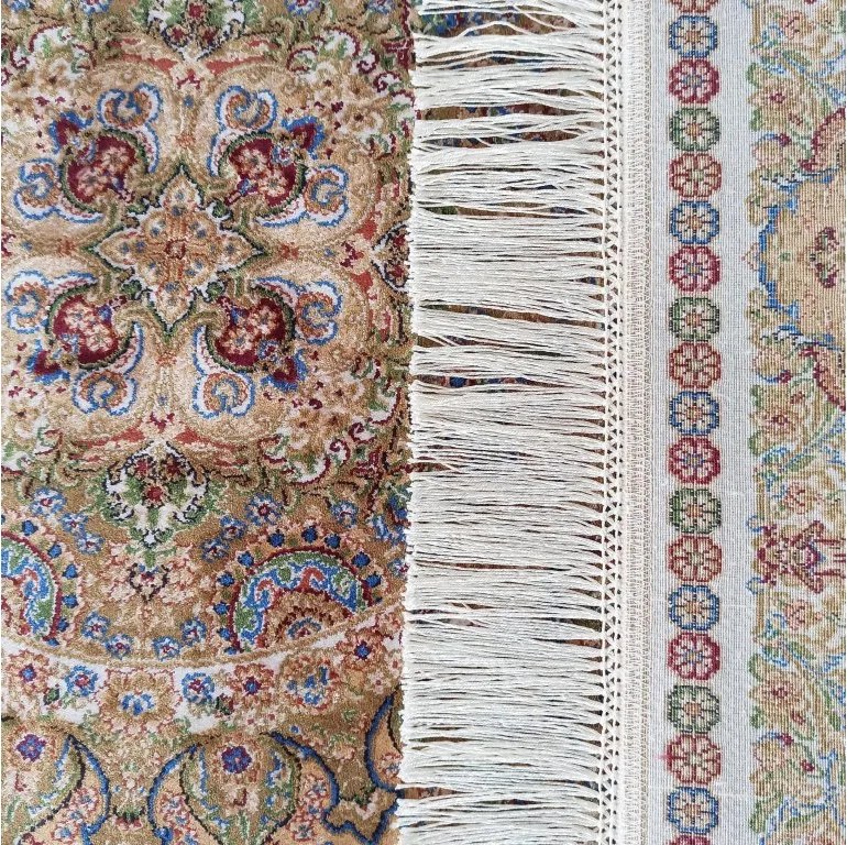 DY Hodvábny exkluzívny koberec Qum Silk 03 - krémová Rozmer: 200x300 cm