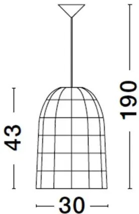 Rustikálny luster Aurora 30 ratan