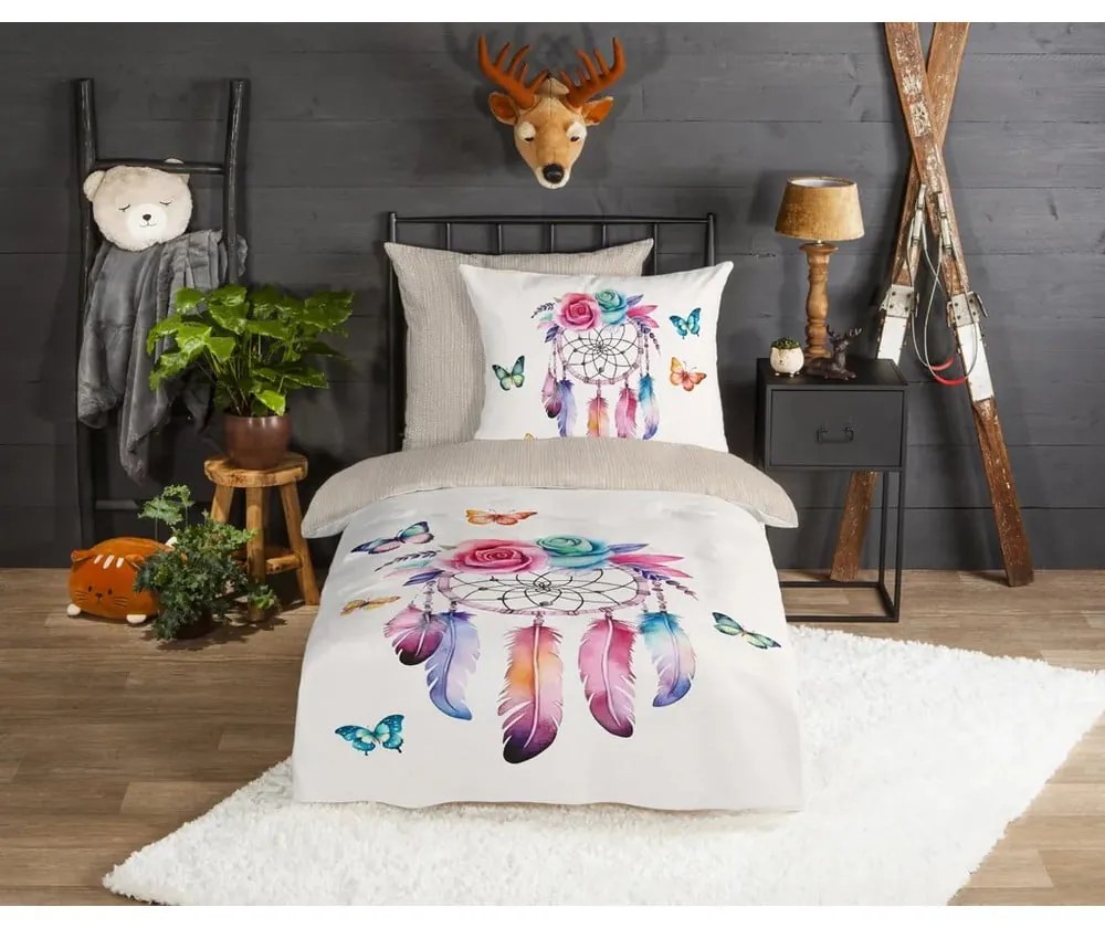 Flanelové detské obliečky na jednolôžko 135x200 cm Catchy – Good Morning