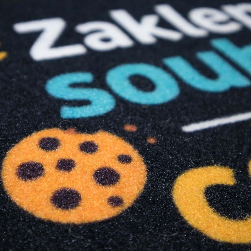 Mercury Flooring, Rohožka Zaklopaním súhlasíte s cookies 40x60 cm, 40x60, čierna
