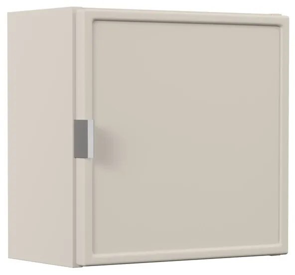 Závesná horná kúpeľňová skrinka Bella Cashmere 1DQ kašmírová