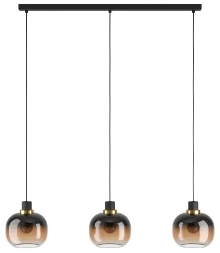 Eglo 99615 - Luster na lanku OILELLA 3xE27/40W/230V hnedá