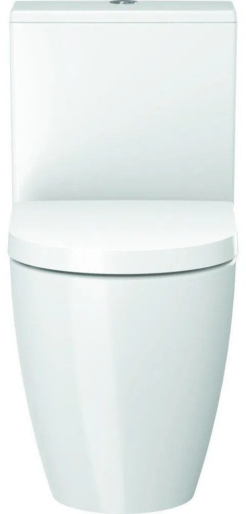 DURAVIT ME by Starck WC misa kombi s hlbokým splachovaním, Vario odpad, 370 x 650 mm, biela, s povrchom WonderGliss, 21700900001