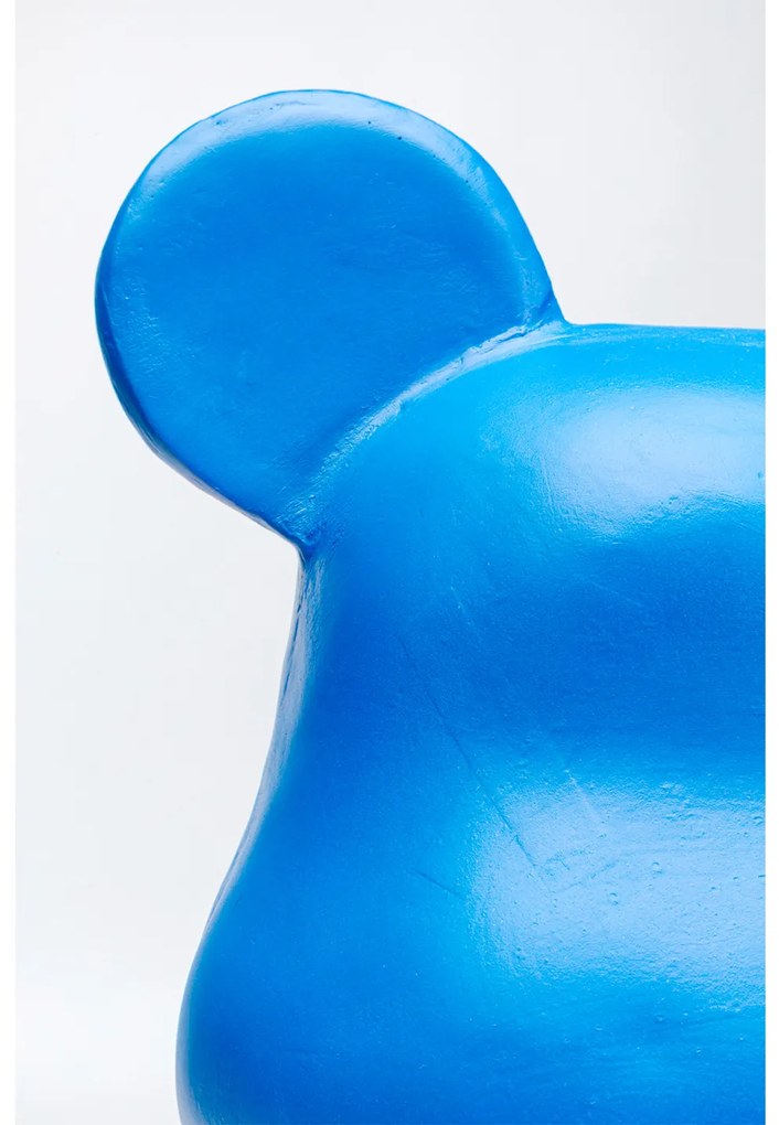 Bear dekorácia modrá 51 cm