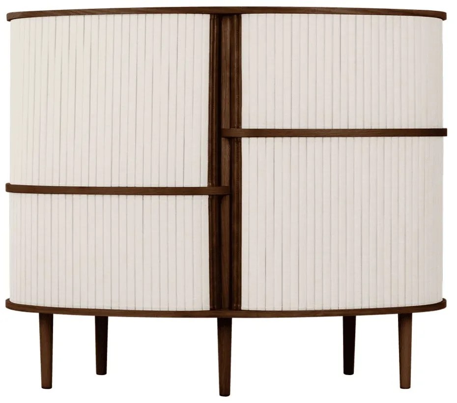 Hnedo-béžová skrinka v dekore duba s posuvnými dverami 120x100x50 cm Audacious – UMAGE