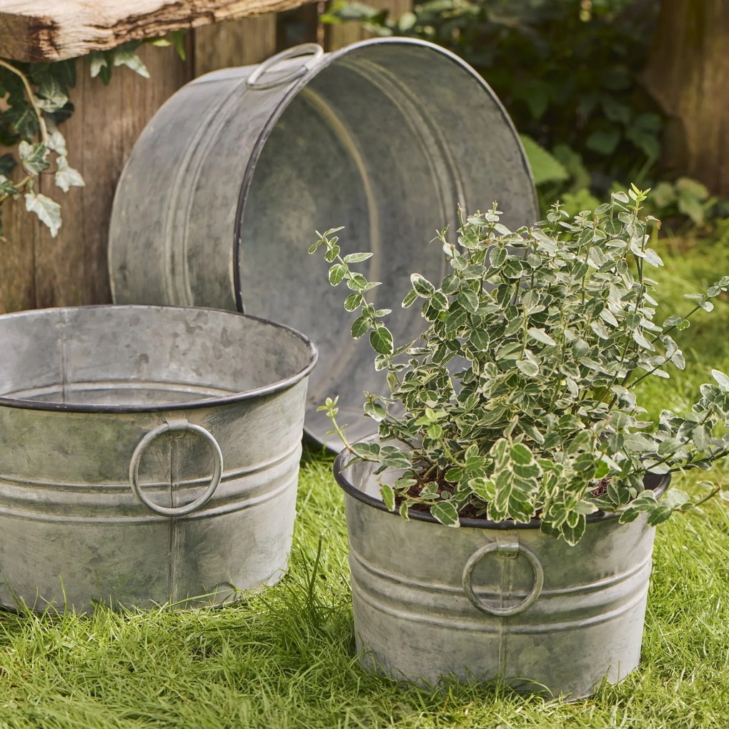 Ib Laursen Kovový kvetináč Urban Garden Grasps Conical M