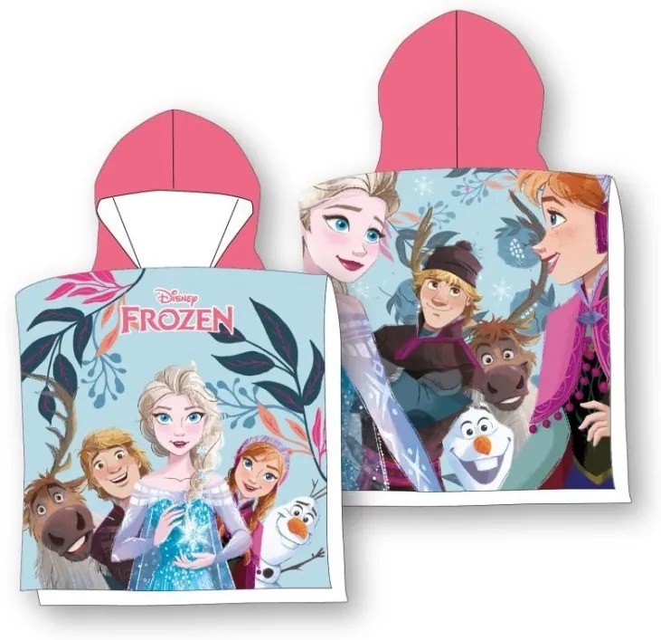 Detské pončo modré Ľadové kráľovstvo FARO