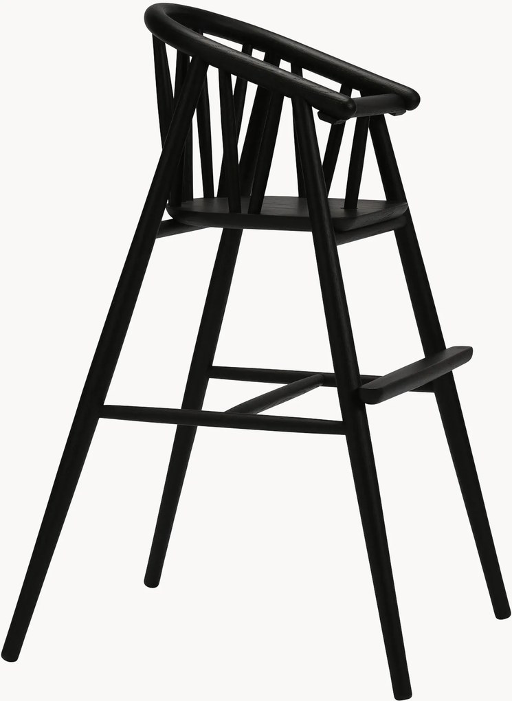 Ručne vyrobená detská vysoká stolička z dubového dreva Saga