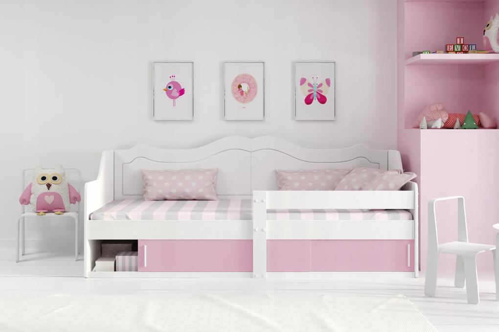 Interbeds Detská posteľ Júlia 160x80 biela + matrac