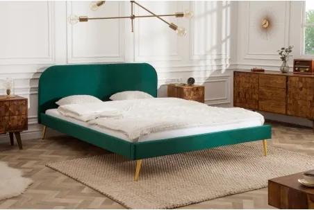 BETT VELVET posteľ, Farba Zelená