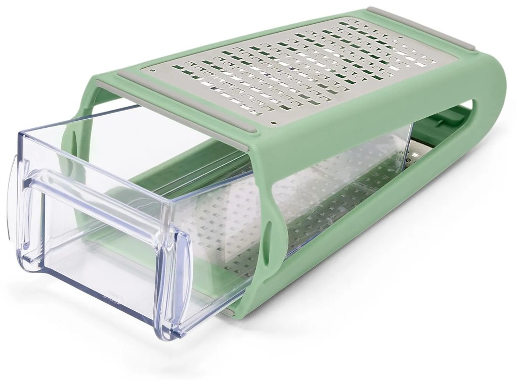 2-cestná škrabka so záchytnou nádobkou