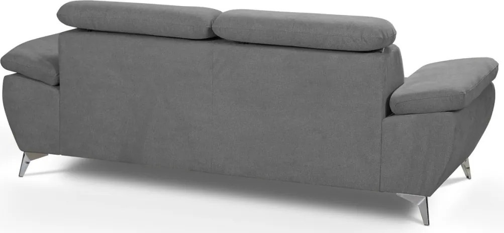 Trojsedák Gisele, stredne šedá látka