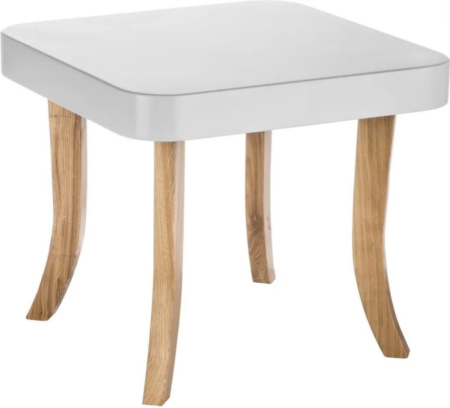 Detský štvorcový stôl drevené nožičky 37 cm Drevo