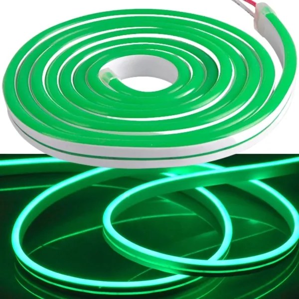 LED Pásik NEON 5m LED/30W/24V zelená IP65
