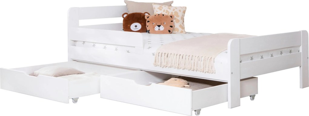 XXXLutz POSTEĽ S ÚLOŽNÝM PRIESTOROM, 120/200 cm biela MID.YOU - Detské izby - 000406008616