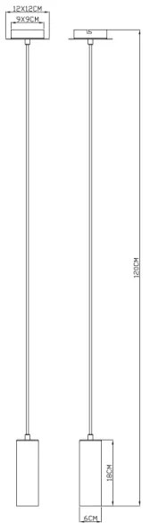 Globo 57911HW - Luster na lanku ROBBY 1xGU10/35W/230V biela