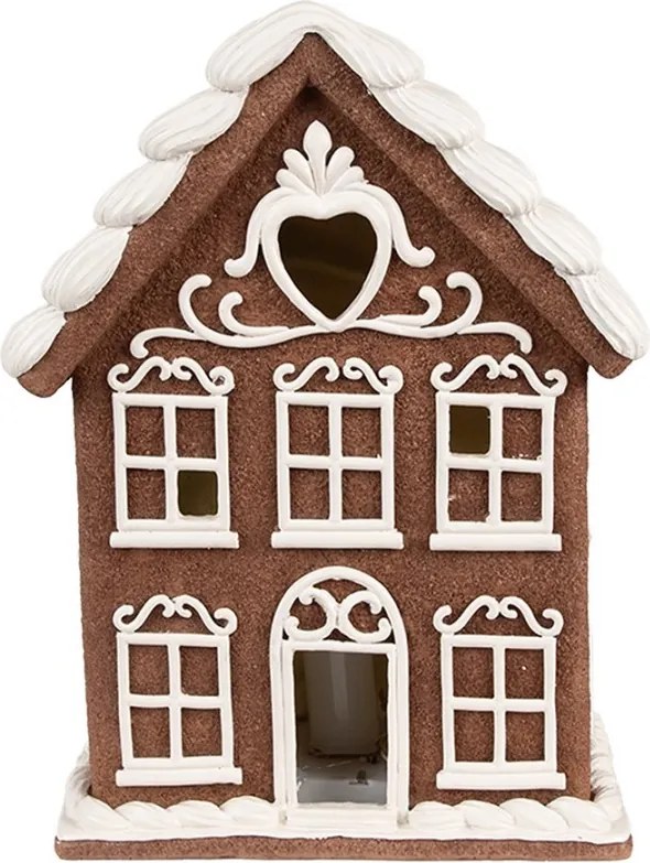 Vianočná perníková chalúpka s Led svetielkami Gingerbread House - 17*10*22 cm