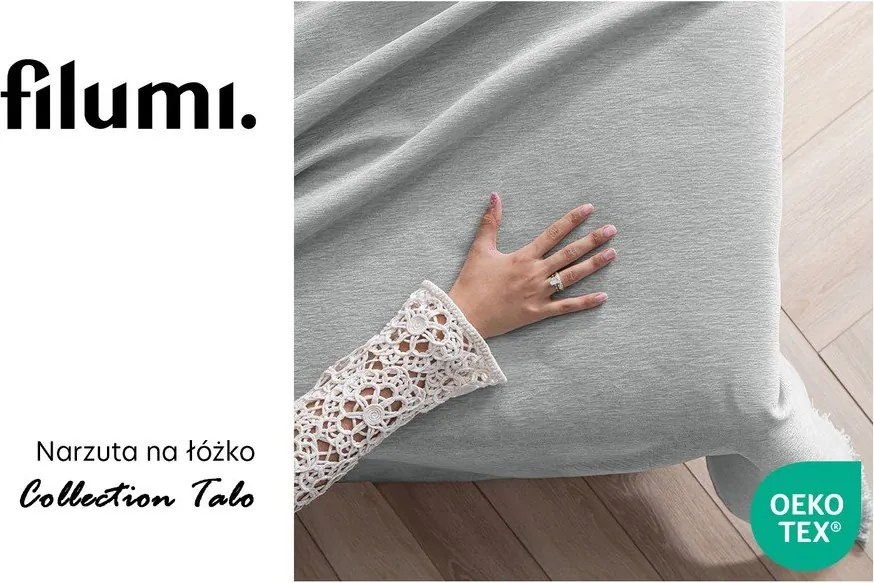 Svetlosivý pléd zo ženilky 220x240 cm Talo – Filumi