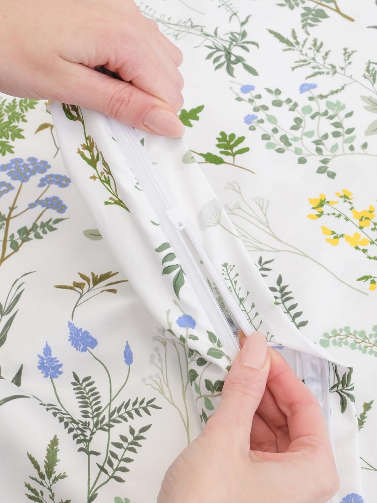 Predĺžené saténové obliečky - Bianca biela