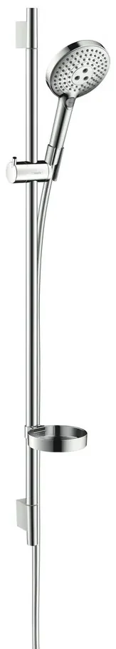 Hansgrohe Raindance Select S, sprchová súprava 120 3jet EcoSmart 9 l/min so sprchovou tyčou 65 cm a miskou, chrómová, HAN-26632000
