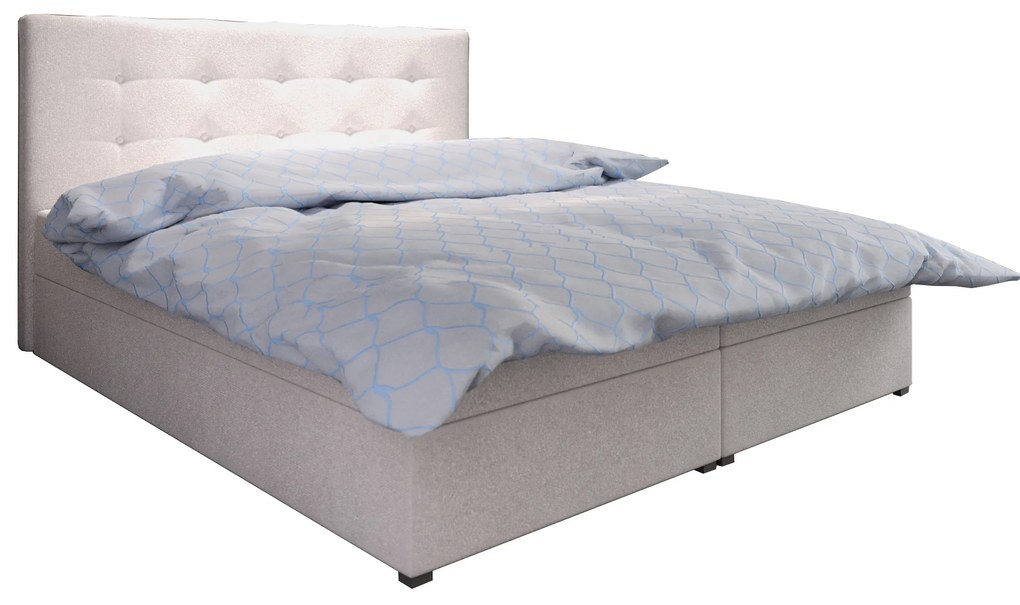 Manželská posteľ Boxspring 140 cm Fade 1 (béžová) (s matracom a úložným priestorom). Akcia -20%. Vlastná spoľahlivá doprava až k Vám domov. 1046468