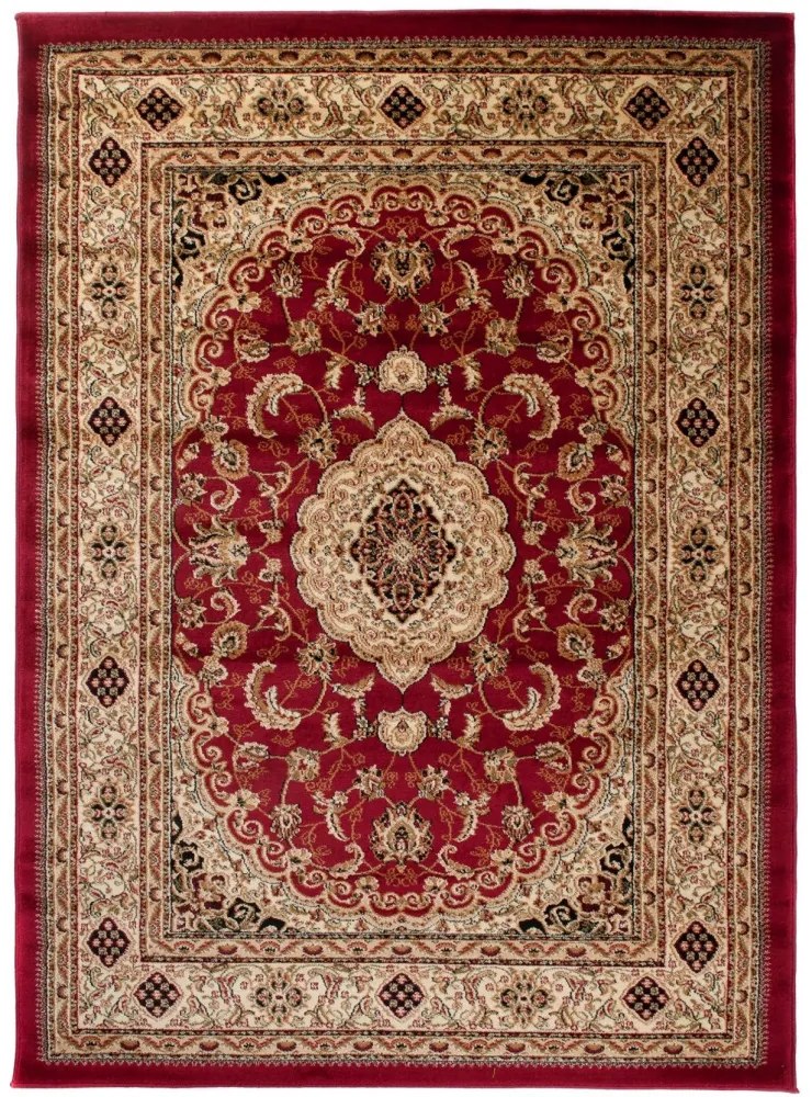 Kusový koberec klasický vzor 8 červený, Velikosti 150x295cm