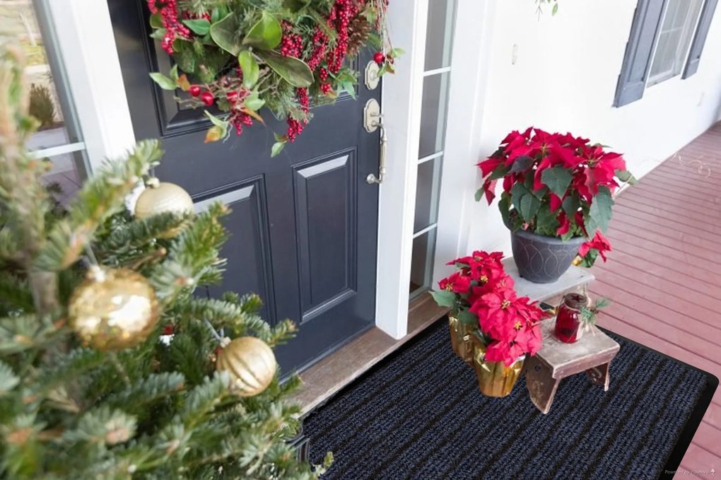 B-line, Rohožka Duramo 5880 modrá – na von aj na doma, 50x80, modrá, exteriér