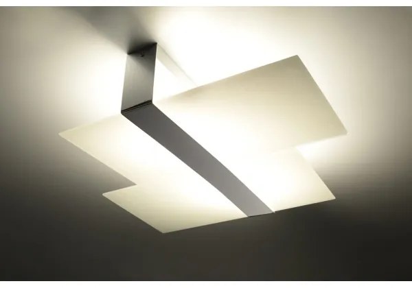 Sollux SL.0188 - Stropné svietidlo MASSIMO 2xE27/60W/230V biela/chróm