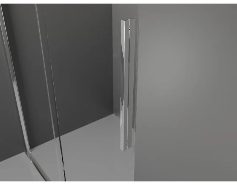 Mexen Velar, posuvné dvere do otvoru 130x200 cm, 8mm číre sklo, chrómový profil, 871-130-000-01-01